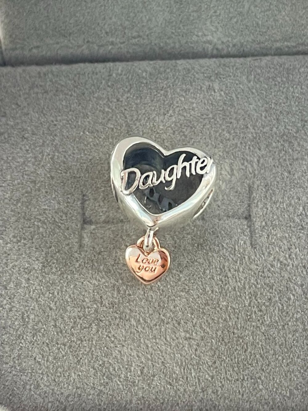 Pandora Love You Daughter Heart Charm